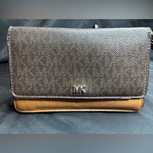 Michael Kors Metallic Brown and Tan Wallet